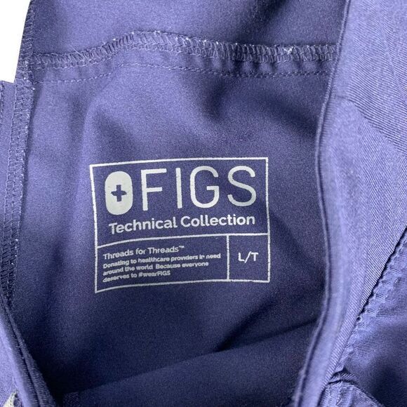 Figs Kade Cargo Scrub Pants Women L/T Navy Blue - Picture 3 of 9